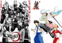 Intip Ilustrasi Tanjiro Bersama Para Hashira Kimetsu no Yaiba yang Digambar Oleh Komikus Gintama, Hideaki Sorachi gintama