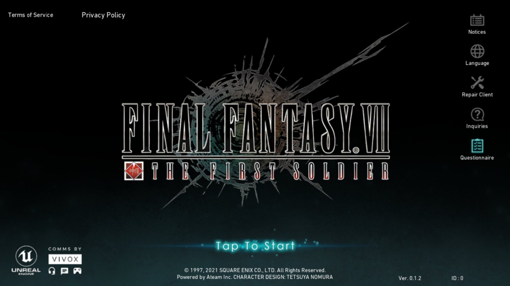 Final Fantasy VII The First Soldier Final Fantasy VII