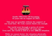Studio TRIGGER Rayakan 10 Tahun Pendiriannya TRIGGER