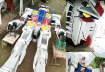 Keren! Pengrajin Ciasem Ini Membuat Replika Gundam Setinggi 5,3 Meter! anwar maulana