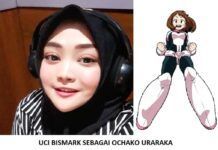 Uci Bismark Mendubbing Ochako di My Hero Academia NET ochako