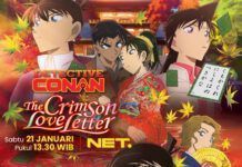 Detektif Conan: Crimson Love Letter Siap Tayang di NET crimson love letter