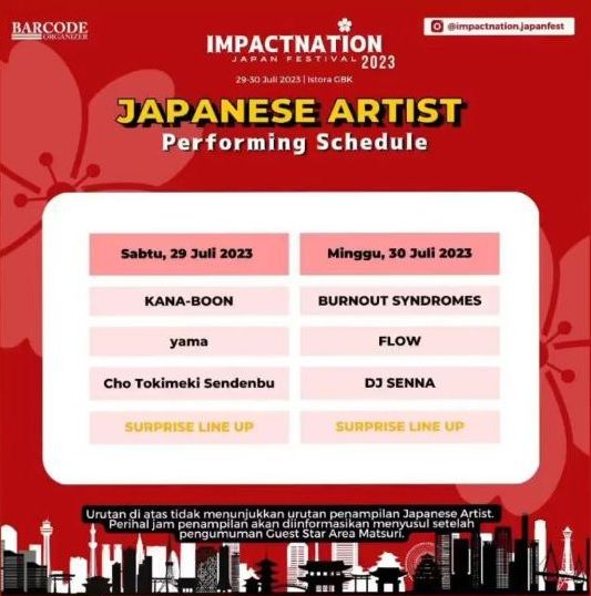 impactnation japan festival 2023 kana-boon