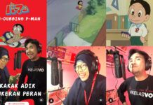 Intip Aksi Tisa Julianti dan Ian Saybani Mendubbing Kembali P-Man ian saybani