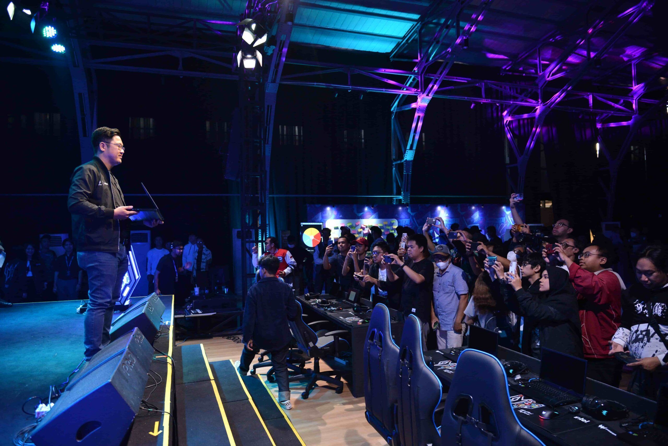 Suasana saat Nitro V 15 diperkenalkan pada Community Meet Up