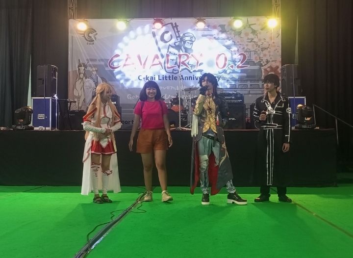 Dari kiri. Abel, Ucik Nyoq, Anggoro, dan Triqqy