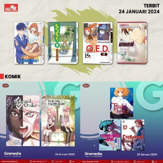 komik Jadwal Terbit Komik Tanggal 24 Januari 2024
