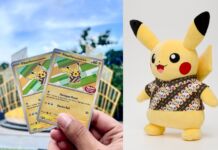 Kartu & Plush Pikachu Berkemeja Batik Hadir Di Bali!