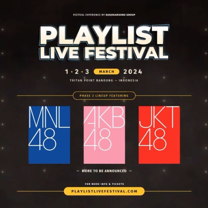 JKT48 bersama sister grup mnl48 jkt48 akb48 playlist live festival 2024 bandung