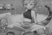 Anycolor Resmi Pecat Selen Tatsuki dari NIJISANJI EN Tangkapan layar video Selen Tatsuki dari cover "last cup of coffee" yang diduga menjadi sebab utama pemecatannya.