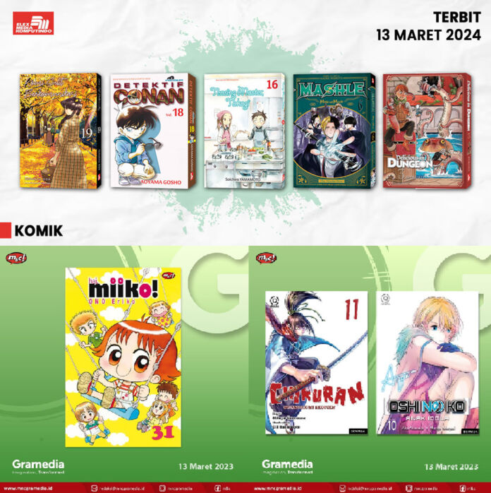 komik Jadwal Terbit Komik Tanggal 13 Maret 2024