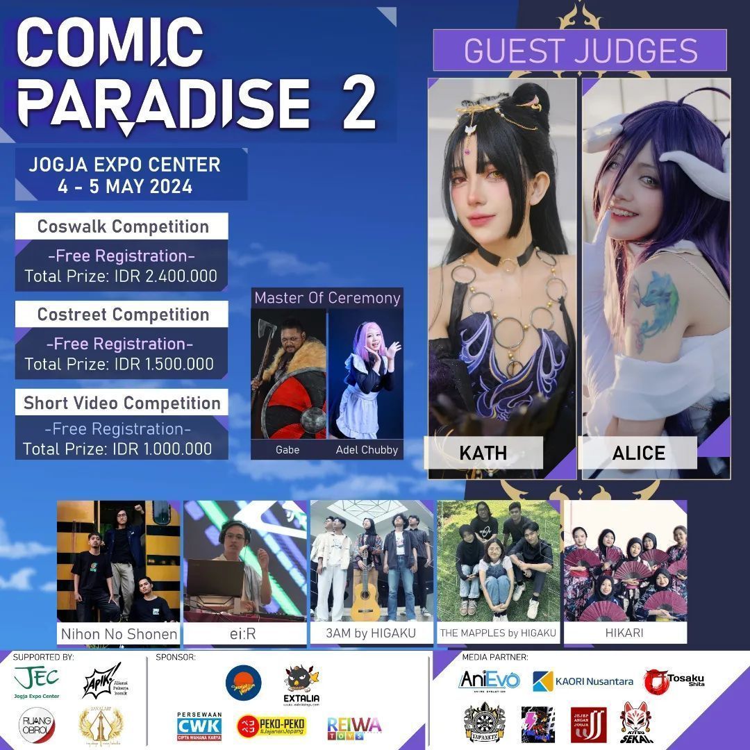 comic paradise comipara 2 jogja