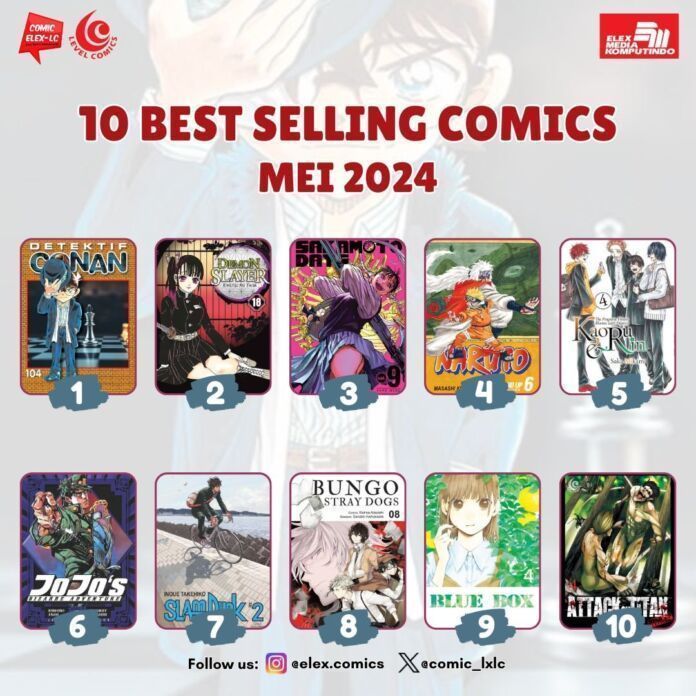 komik best seller elex media mei 2024