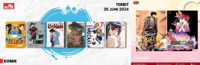 komik Jadwal Terbit Komik Tanggal 26 Juni 2024