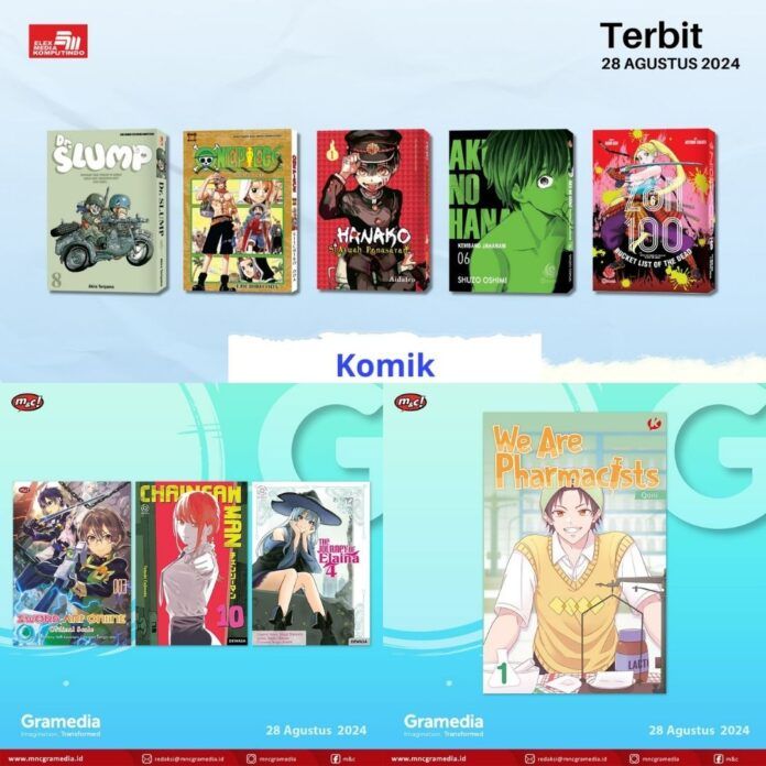 komik Jadwal Terbit Komik Tanggal 28 Agustus 2024