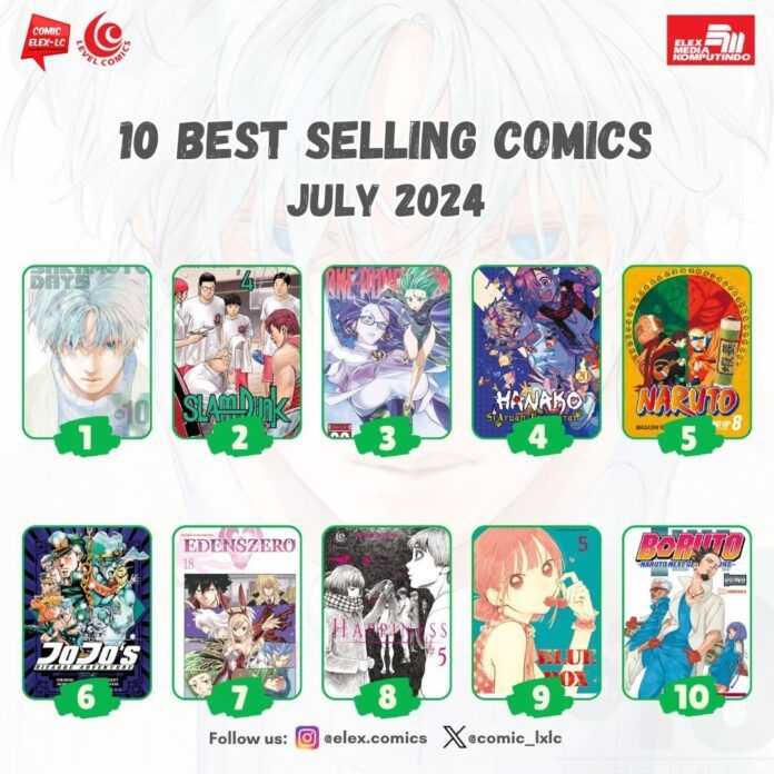komik best seller elex media juli 2024