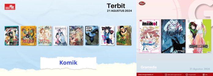 komik Jadwal Terbit Komik Tanggal 21 Agustus 2024