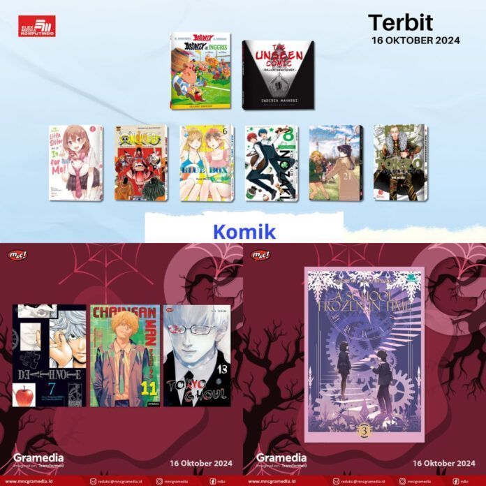 komik Jadwal Terbit Komik Tanggal 16 Oktober 2024