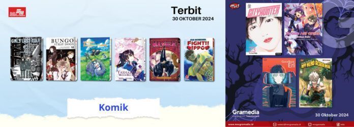 komik Jadwal Terbit Komik Tanggal 30 Oktober 2024