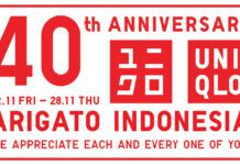 Semarak Rayakan lahirnya yang ke-40 tahun, UNIQLO Hadirkan ARIGATO INDONESIA Promotion Week Dengan Berbagai Penawaran Menarik ARIGATO INDONESIA