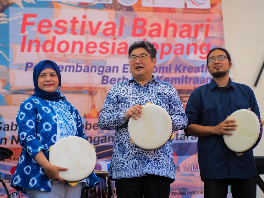 Direktur Kemitraan IHHCH Ibu Wulan, Kepala UP Museum Kebaharian Jakarta, Ibu Misari, Perwakilan BPK 8, kemudian oleh Atase Kebudayaan Jepang untuk Indonesia, Bapak Hoshino Daisuke, danKadis Pariwisata dan Ekonomi Kreatif Jakarta Utara, Ibu Shinta Nindyawati.