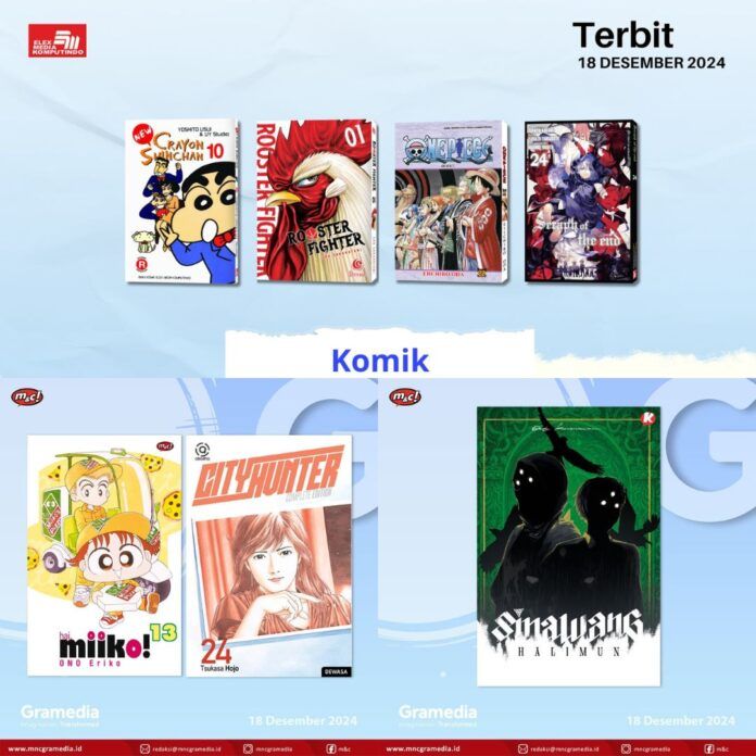 komik Jadwal Terbit Komik Tanggal 18 Desember 2024