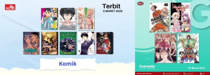 komik Jadwal Terbit Komik Tanggal 5 Maret 2025