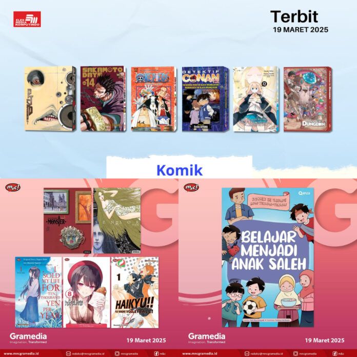 komik Jadwal Terbit Komik Tanggal 19 Maret 2025