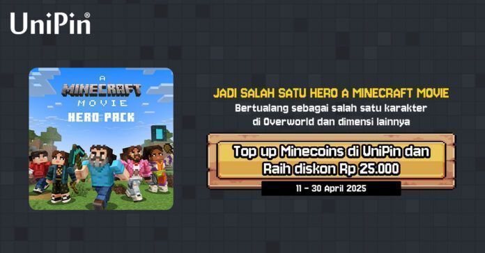 Foto 2. Minecraft Movie Promo UniPin