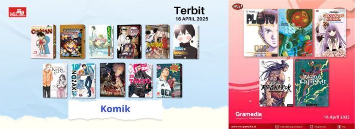komik Jadwal Terbit Komik Tanggal 16 April 2025