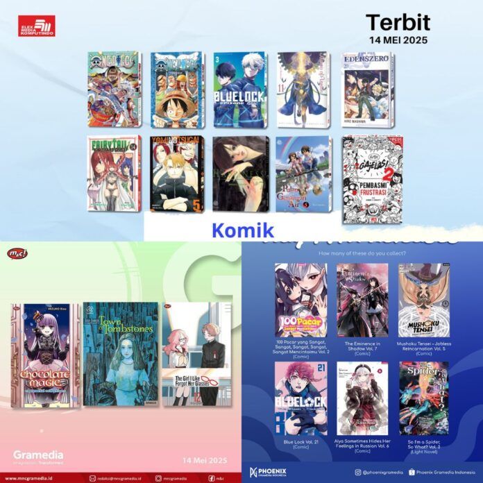 komik Jadwal Terbit Komik Tanggal 14 Mei 2025