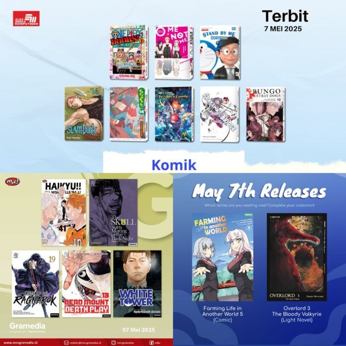 komik Jadwal Terbit Komik Tanggal 7 Mei 2025