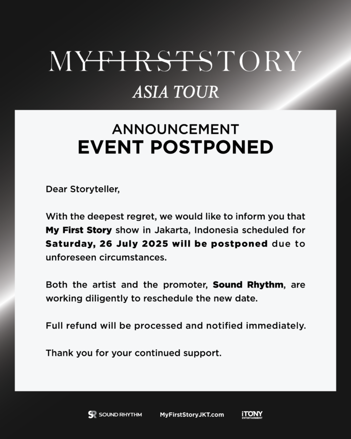 My First Story - Announcement Event Postponed IGF-01 My First Story ditunda