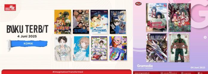 Komik Jadwal Terbit Komik Tanggal 4 Juni 2025