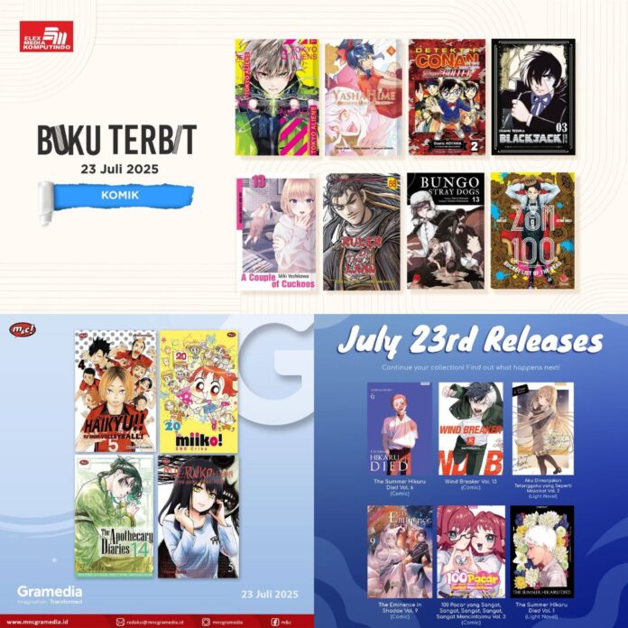 komik Jadwal Terbit Komik Tanggal 23 Juli 2025
