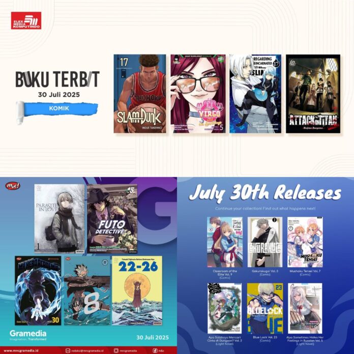 komik Jadwal Terbit Komik Tanggal 30 Juli 2025