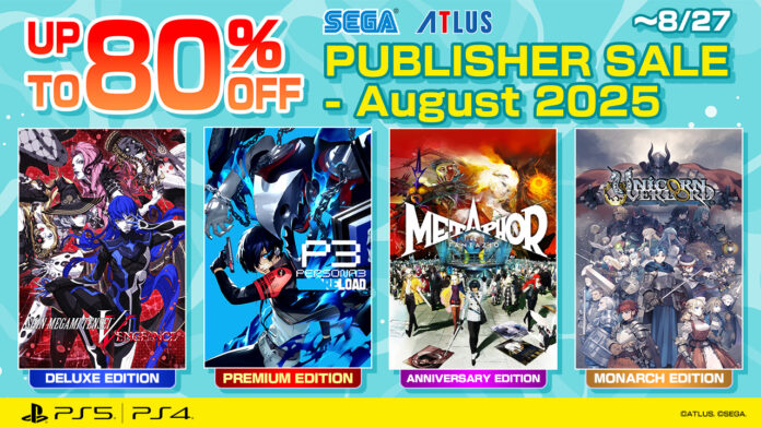 SEGA Publisher Sale - August 2025 SEGA Publisher Sale - August 2025