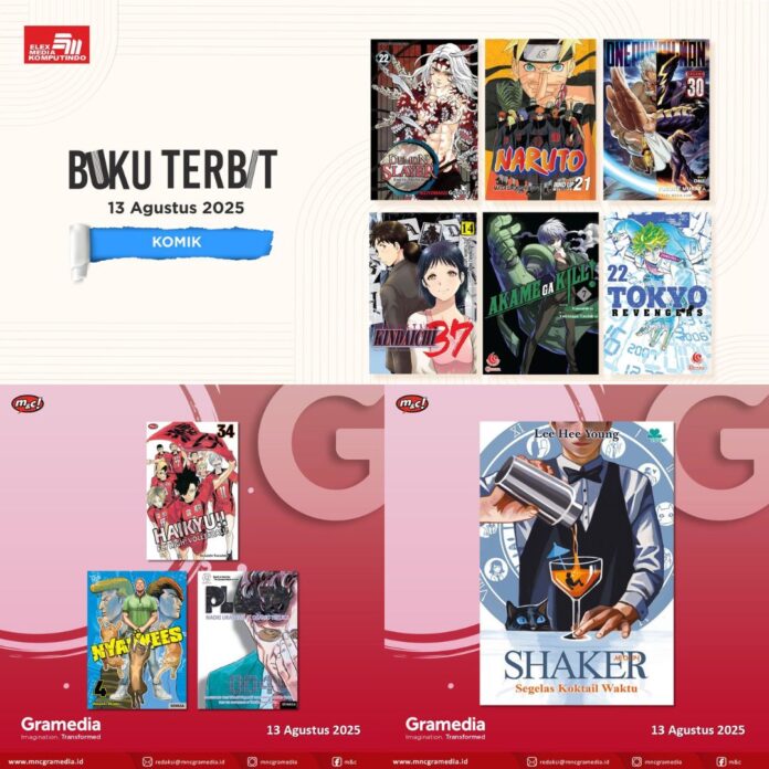 komik Jadwal Terbit Komik Tanggal 13 Agustus 2025