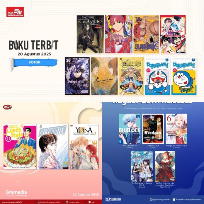 komik Jadwal Terbit Komik Tanggal 20 Agustus 2025