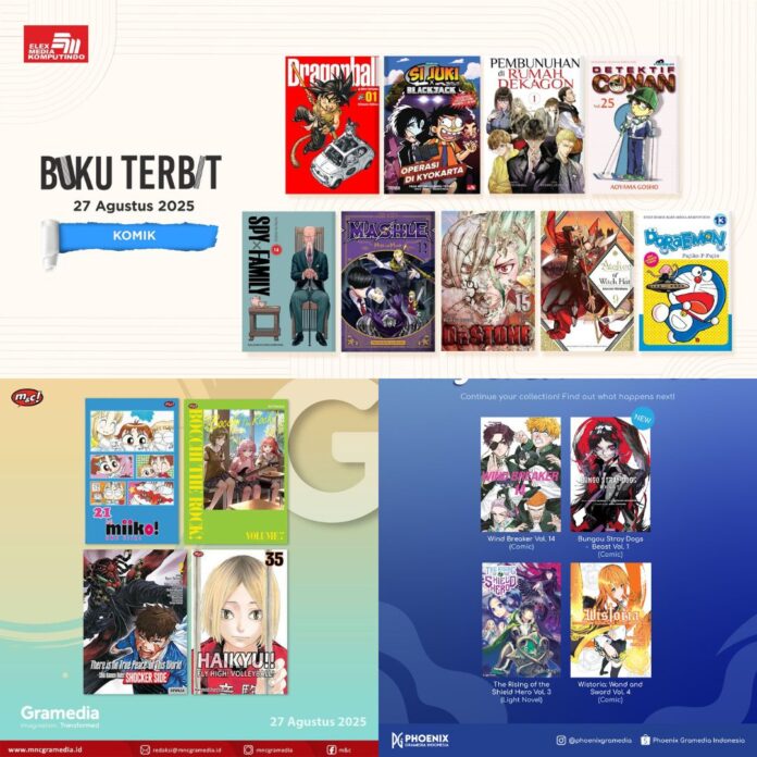komik Jadwal Terbit Komik Tanggal 27 Agustus 2025