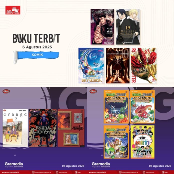 komik Jadwal Terbit Komik Tanggal 6 Agustus 2025