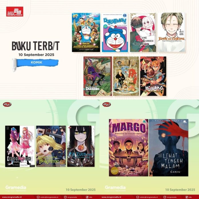 komik Jadwal Terbit Komik Tanggal 10 September 2025