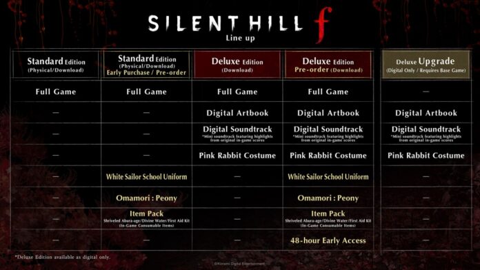 Silent Hill f_contentplan