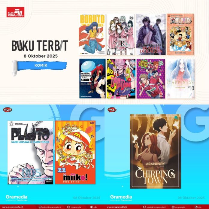 komik Jadwal Terbit Komik Tanggal 8 Oktober 2025