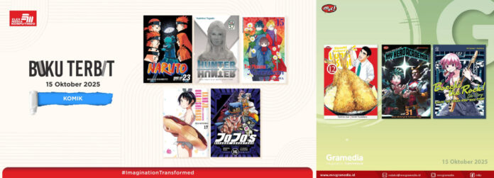 komik Jadwal Terbit Komik Tanggal 15 Oktober 2025