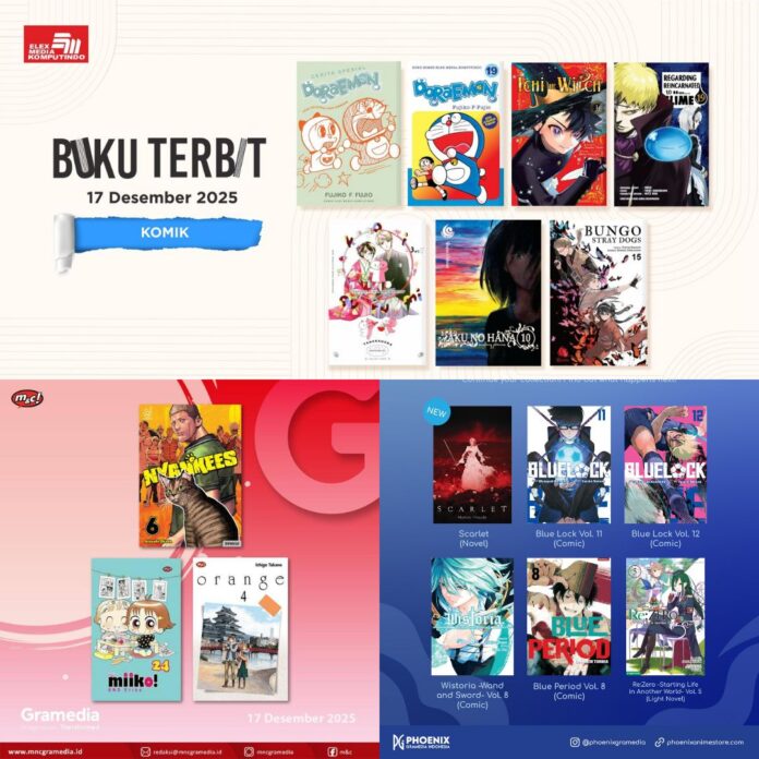 Jadwal Terbit Komik Tanggal 17 Desember 2025