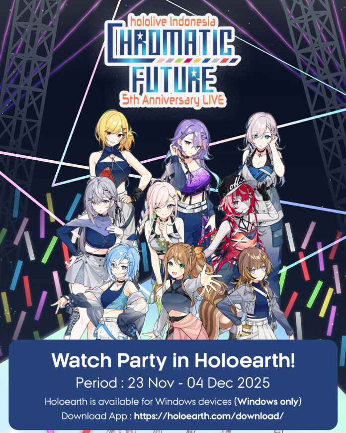 Holoearth Hadirkan Watch Party HoloID 5th Anniversary hololive