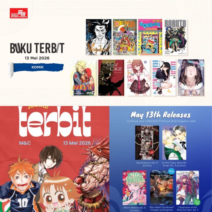 komik Jadwal Terbit Komik Tanggal 13 Mei 2026