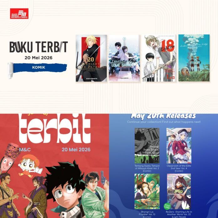 komik Jadwal Terbit Komik Tanggal 20 Mei 2026