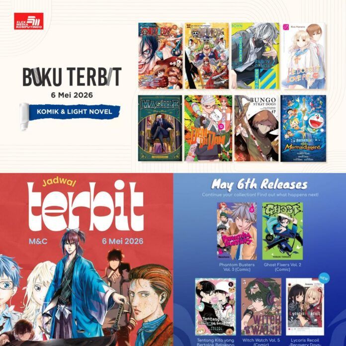 komik Jadwal Terbit Komik Tanggal 6 Mei 2026